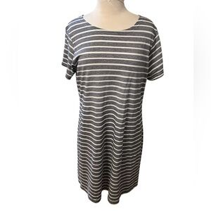 Sail to Sable Striped Nautical Tee Shirt Dress - XL